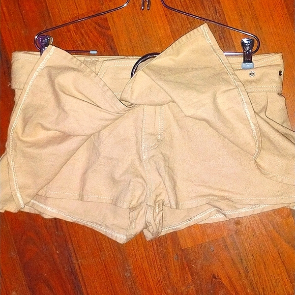 Shein Khaki Xtra mini Mini Skirt size 32 - Picture 2 of 4